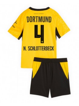 Otroški Nogometna dresi replika Borussia Dortmund Nico Schlotterbeck #4 Domači 2026-27 Kratek rokav (+ hlače)